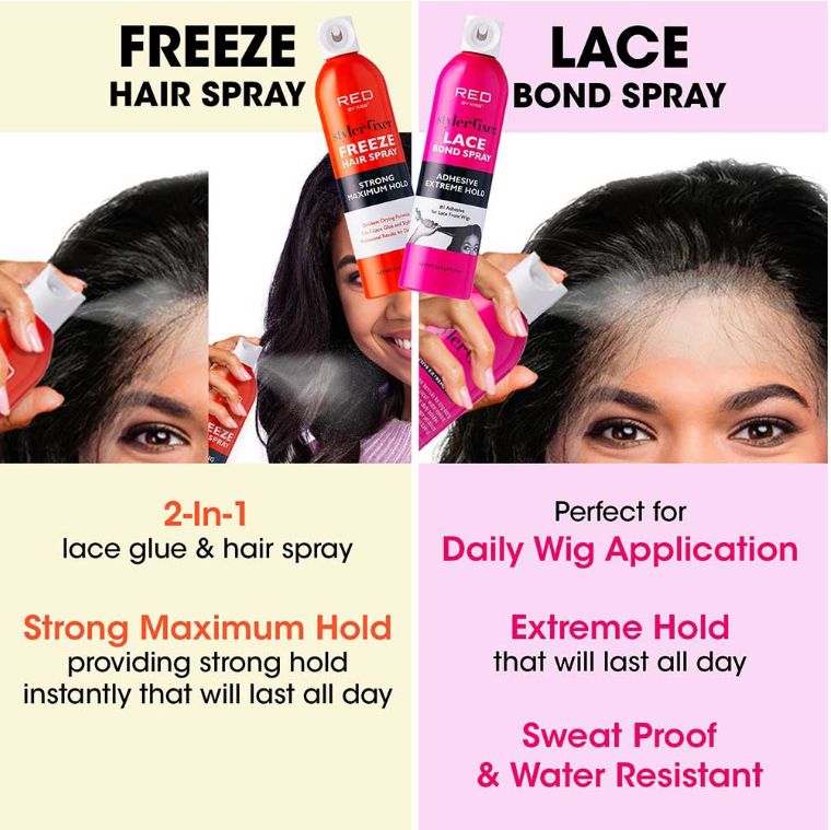 Red by Kiss Styler Fixer Freeze Hair Spray