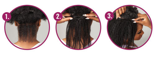 Sensationnel Curls Kinks & Co. Clip-In Extensions (4c Clique Human Hair)