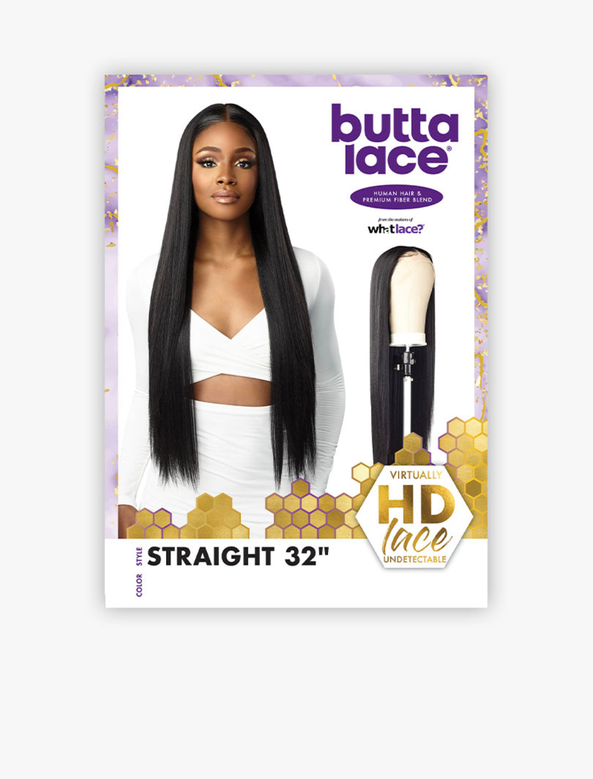 Sensationnel Butta Lace Human Hair Blend (Straight 32")