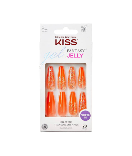 Kiss Jelly Fantasy Nails (Orange Jelly)