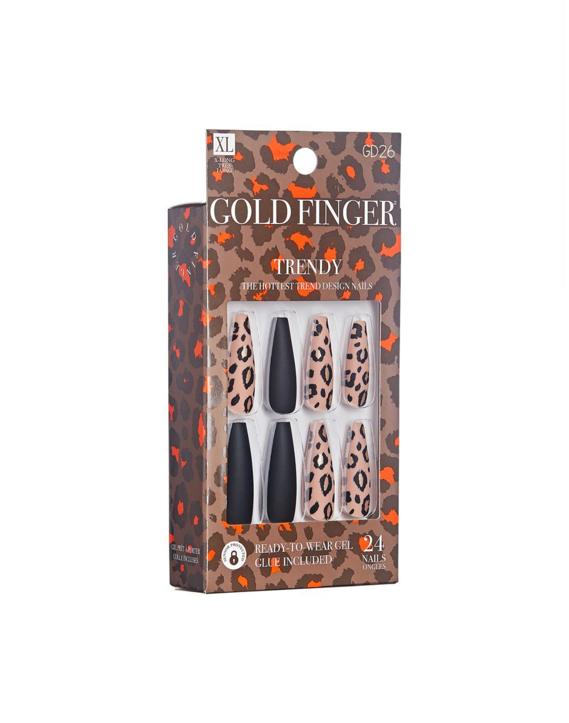 Kiss Gold Finger Trendy Nails (Black Beast)