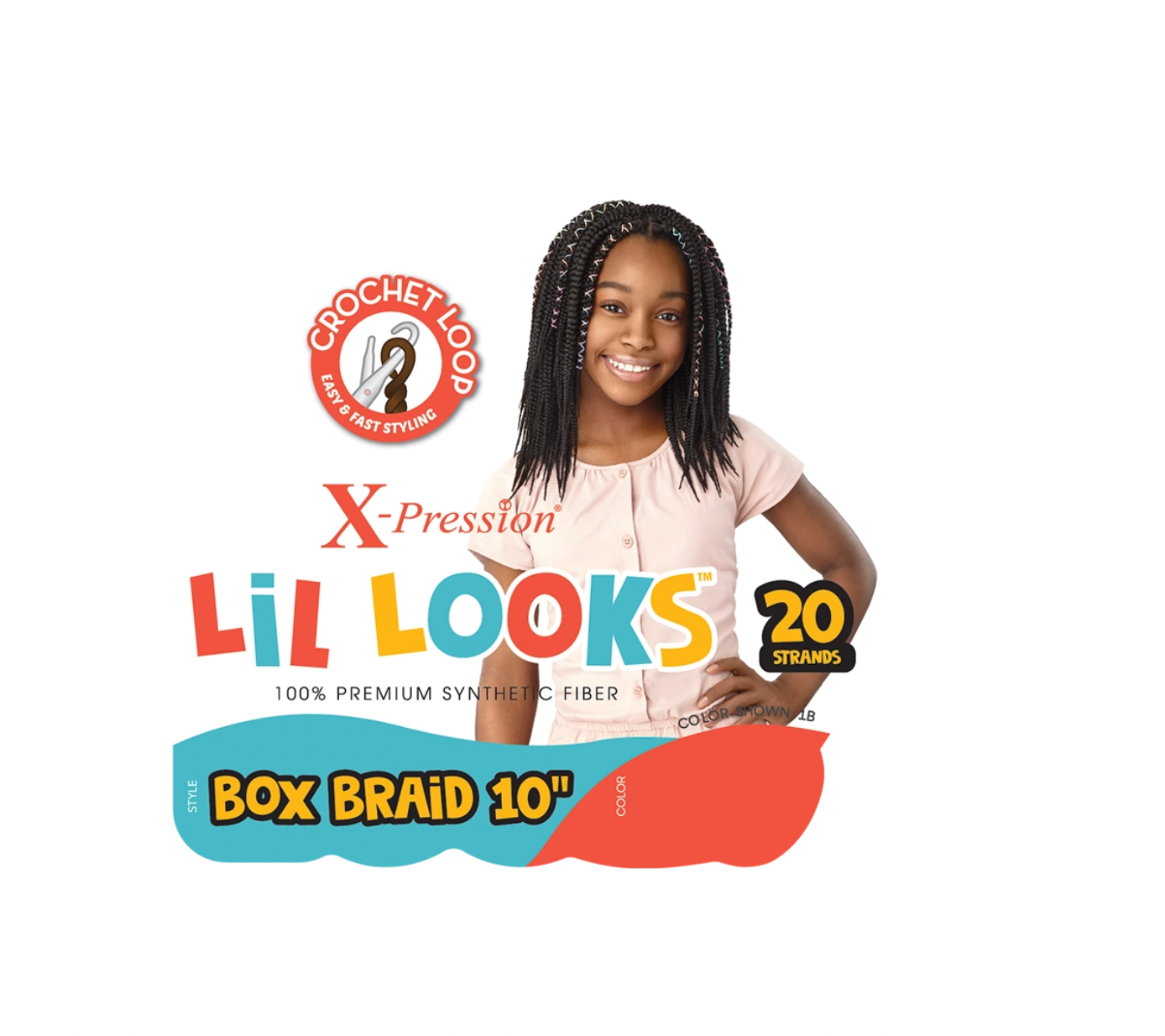 X-Pression Lil Looks Box Braid (10")