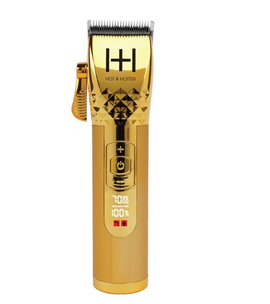 Hot & Hotter Professional Lithium Cordless Clipper (Gold)