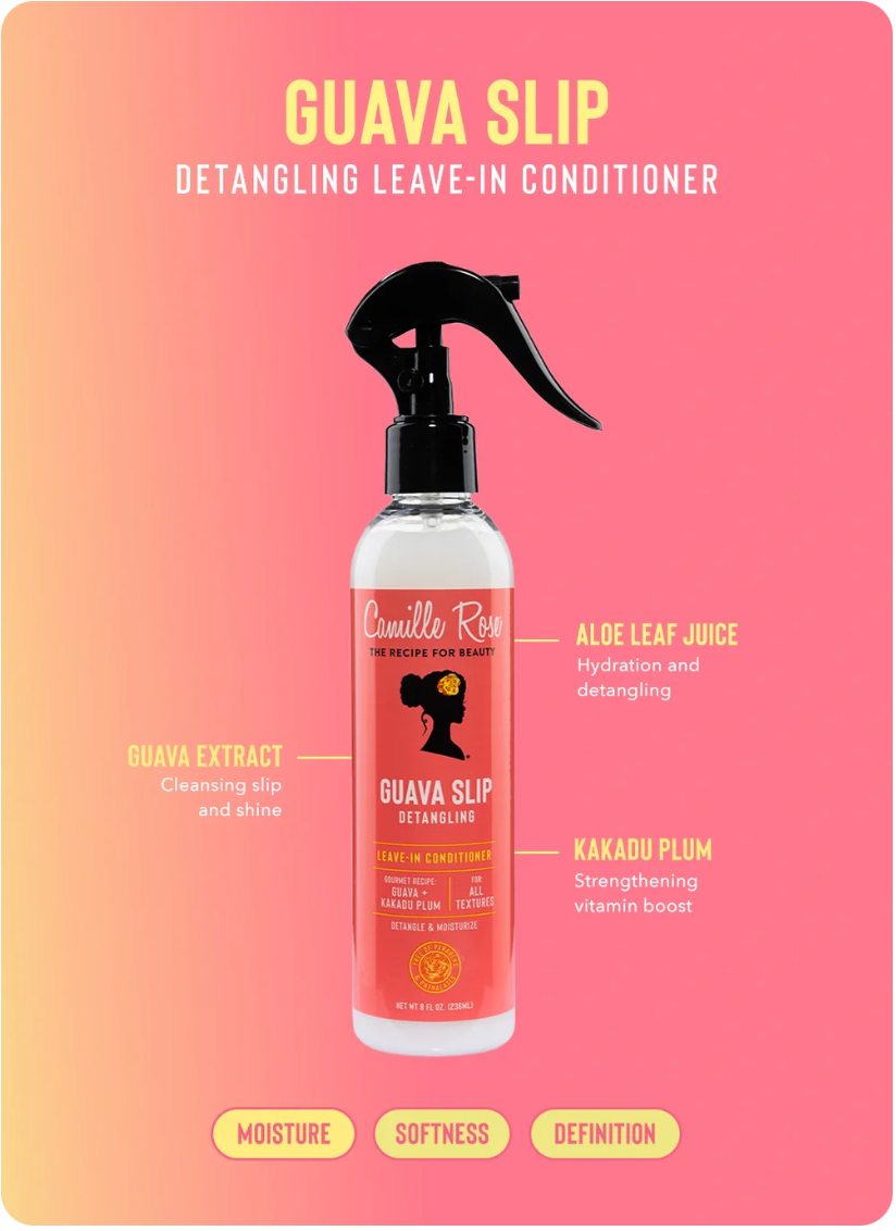 Camille Rose Guava Slip Leave-In Conditioner