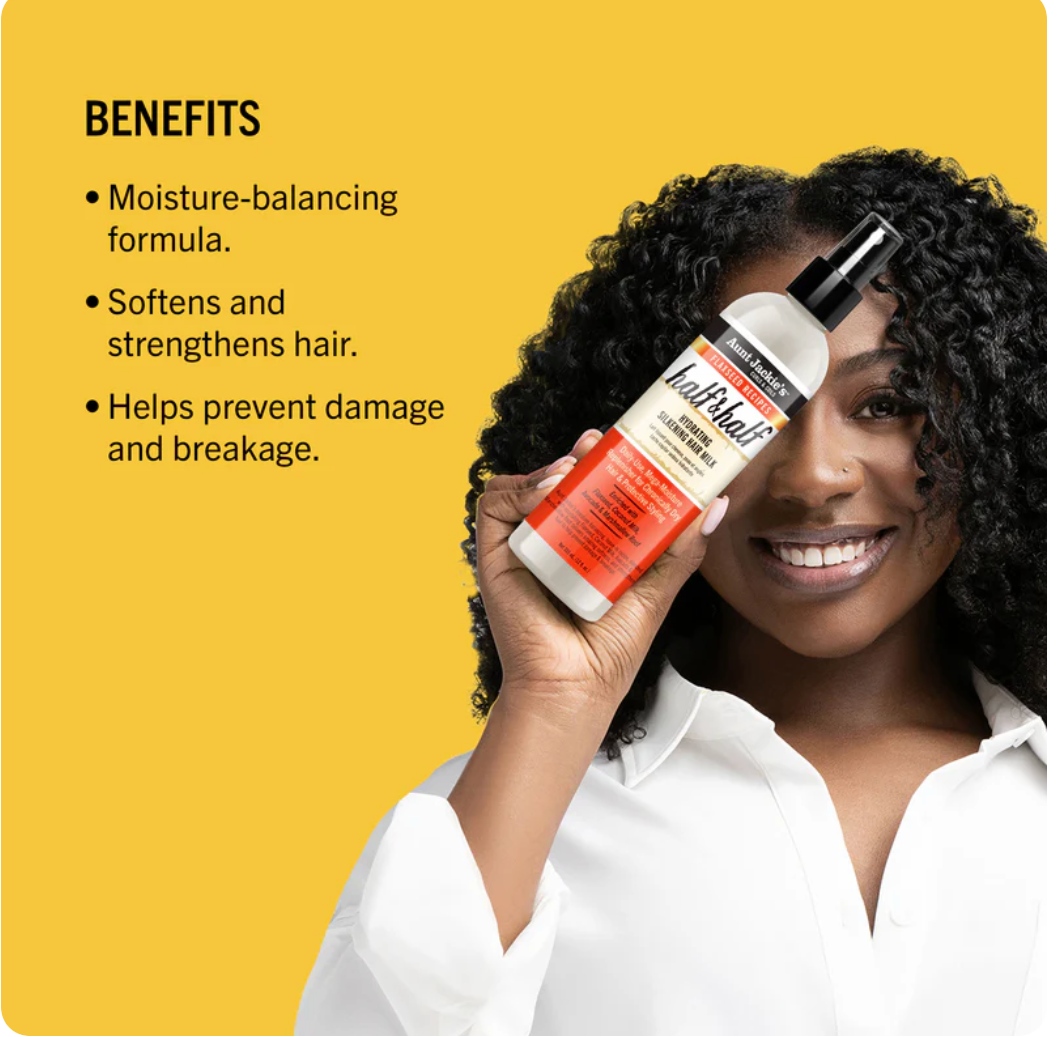 Aunt Jackie's Half & Half Hydrating Silkening Hair Milk