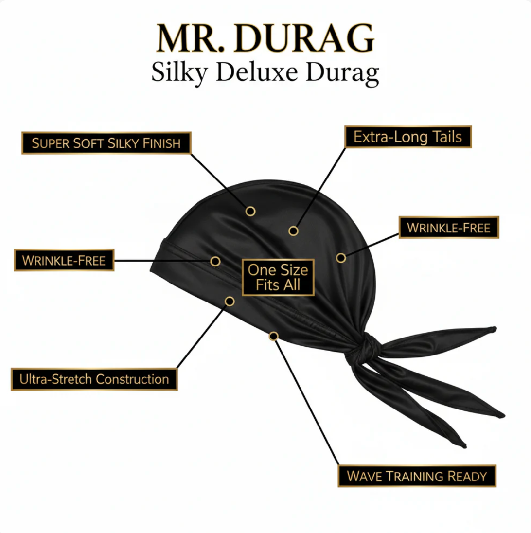 Mr. Durag Premium Deluxe Silky Durag