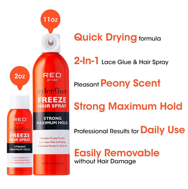 Red by Kiss Styler Fixer Freeze Hair Spray