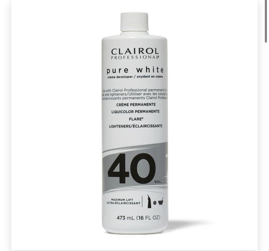 Clairol Professional Pure White Creme Developer (40 Volume)