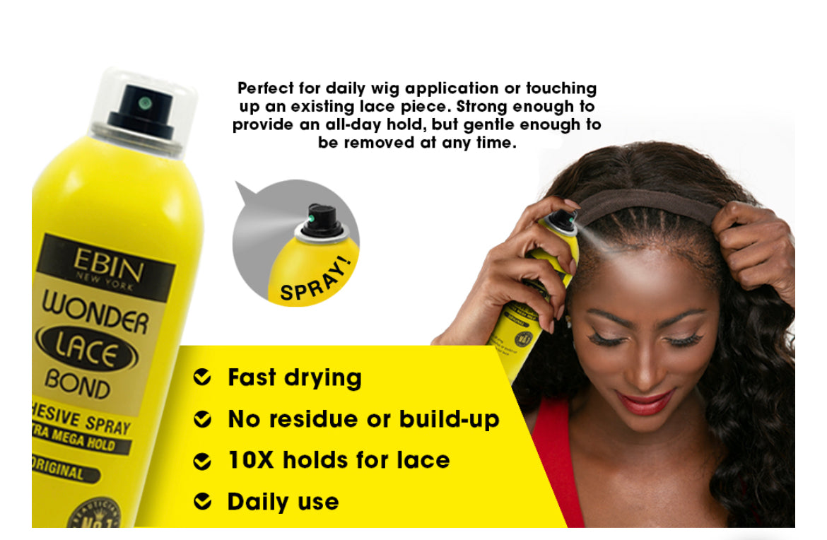 Ebin Lace Bond Adhesive Spray (Extra Mega Hold)