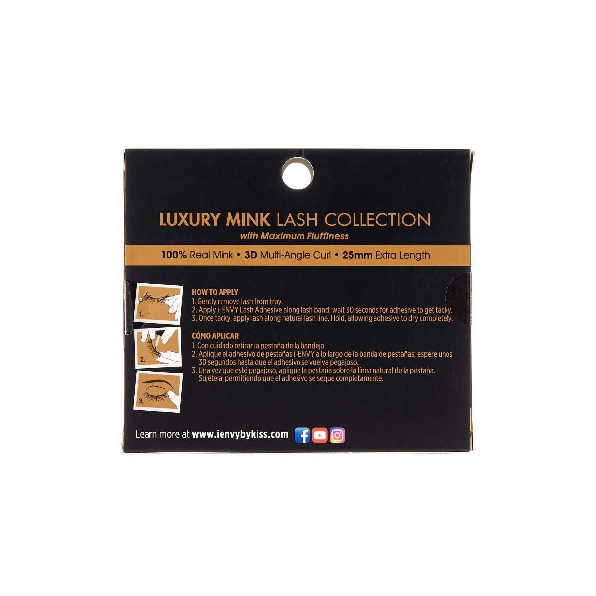 Kiss i-Envy Mink 3D Eyelashes (Style 10)